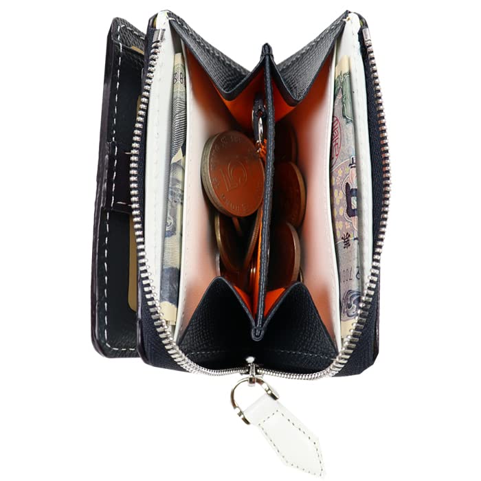 Coin Case Coin Purse Carnet Genuine Leather [Castelbajac] (Cowhide, White)