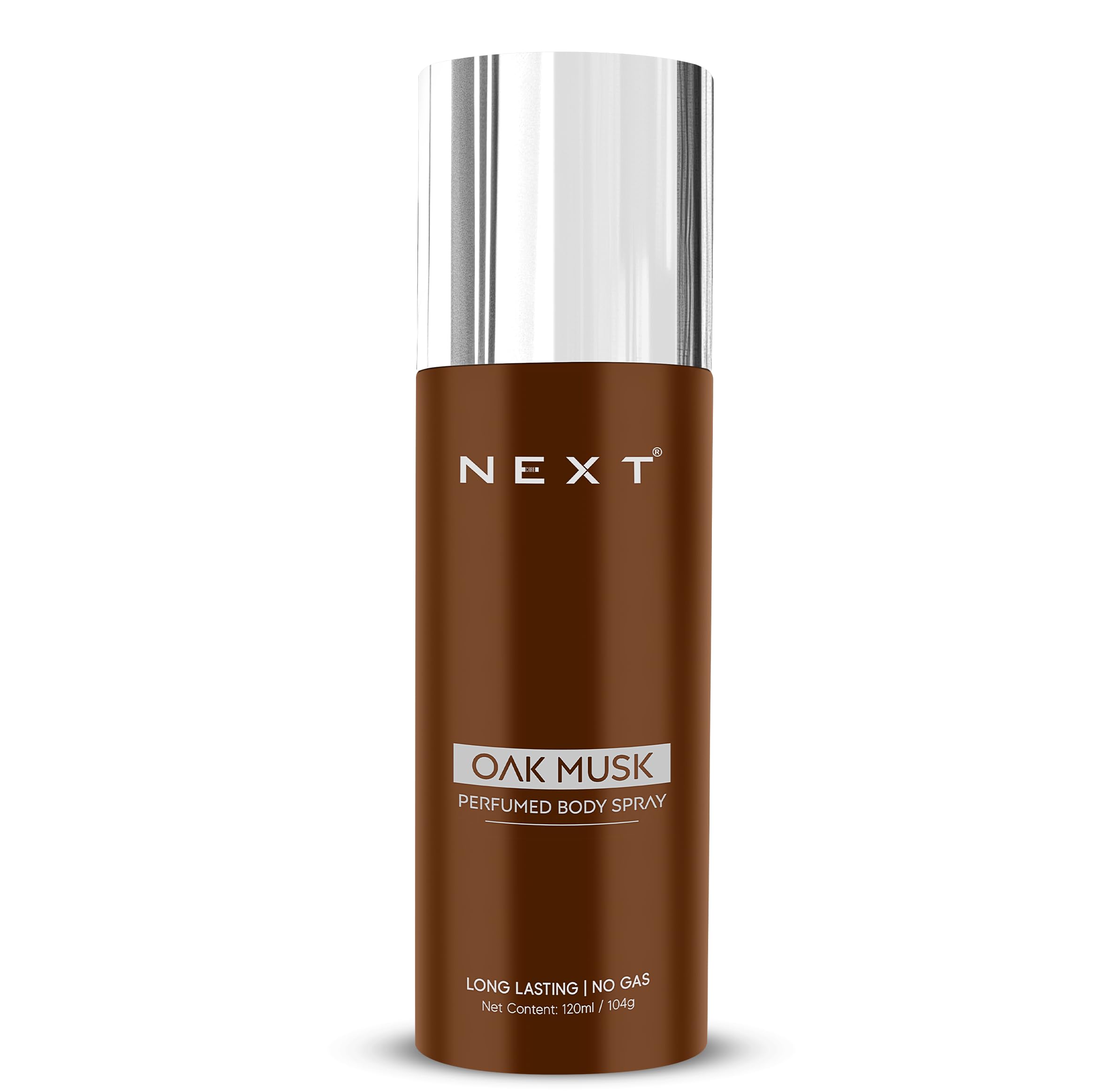 Next Care Oak Musk No Gas Perfumed Body Spray for Men & Women | Long-Lasting Deodorant | Woody Musk Fragrance | 120 ml