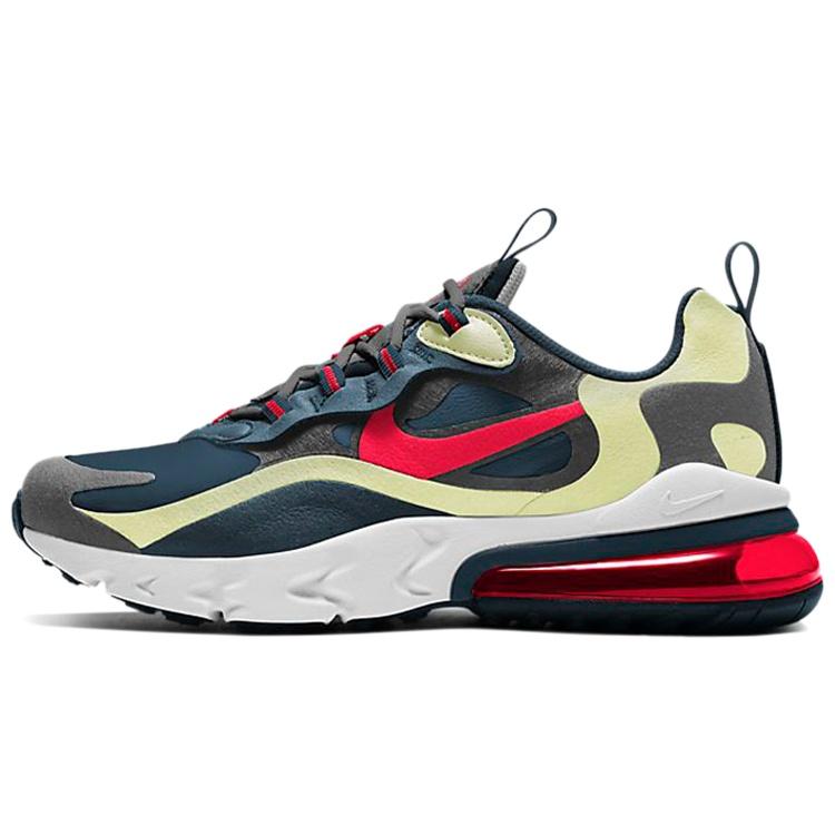 (GS) Nike Air Max 270 React  Iron Grey Lime Crimson  Kids  BQ0103-015 EU 37.5