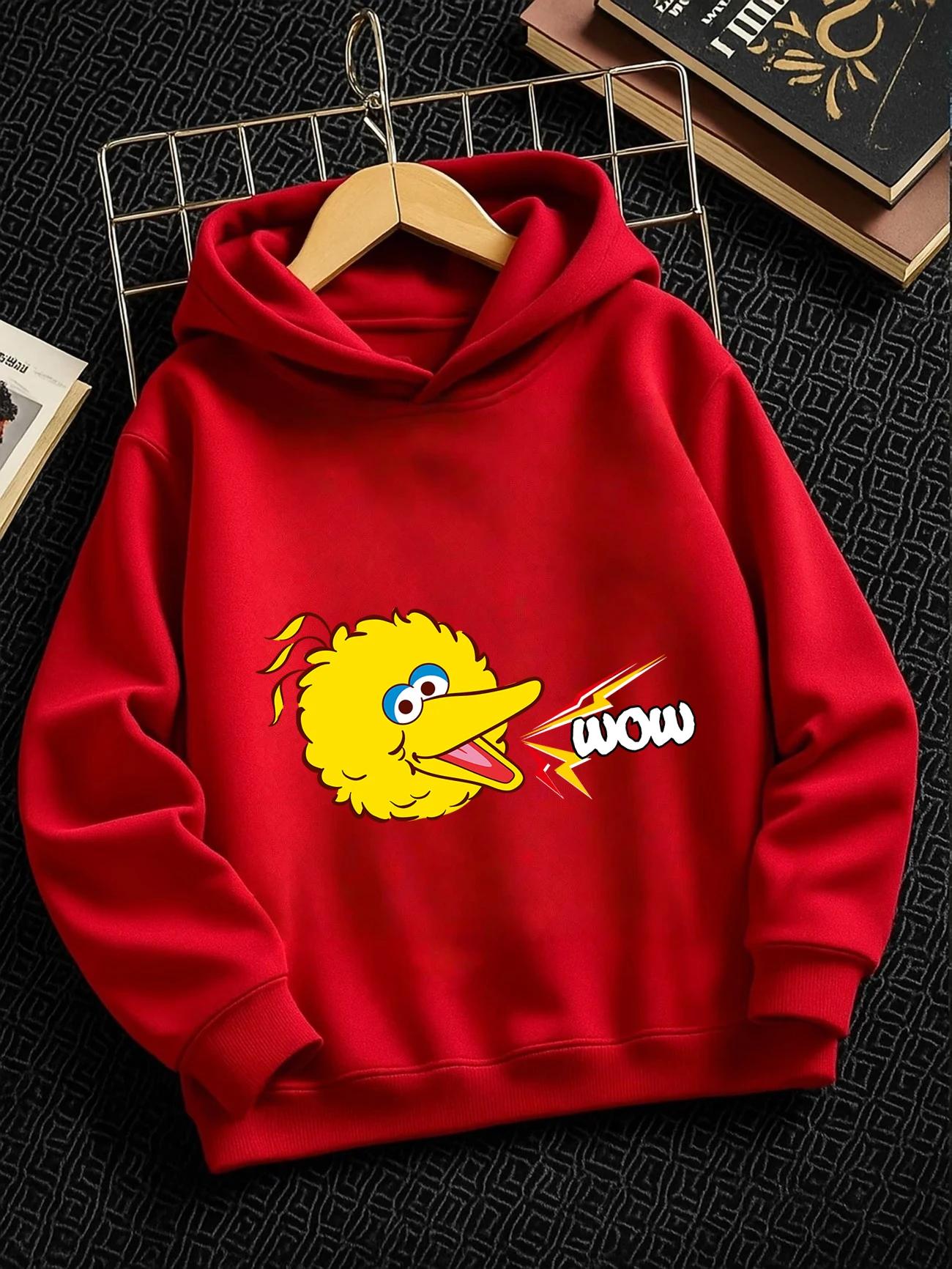 Count Von Count Sesame Street Kids Hoodie Summer Cute Cartoon Crewneck Boys Girls Age 3-14 100