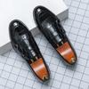 Fashion Britain Men Pointed Double Buckle Monk Strap Flats Leather Shoes Casual Loafers Formal Dress Footwear Sapatos Tenis Masculino