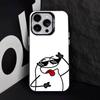 Celular Flork Süß Für iPhone 17,16,15,14,13,12,11,Pro,Max,Plus,E,Air,Mini Sturzfest Schwarz Matt Hartes Bumper Handyhülle