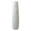 Textured Floor Standing Vase Exquisite Line Design Vase Flower Vase for Home Living Room