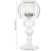 Nordic Transparent Desk Lamp Shaped Glass Candle Holders Creative Modern Style Candle Holder for Table Centerpiece Wedding Decor