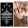 Personalized India Temporary Tattoo Ethnic Style Black Tattoo Decals Arm Foot Tattoos  Women Lady