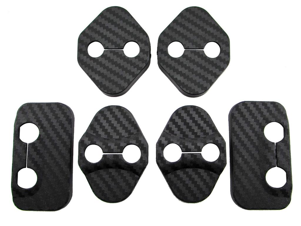 BRIGHTZ Wake Carbon Fiber Door Striker Covers for LA and A710 LA700S/LA710S (6-Piece Set) [STRIKER-013] LA700S, LA710S, LA700, LA710, A700,