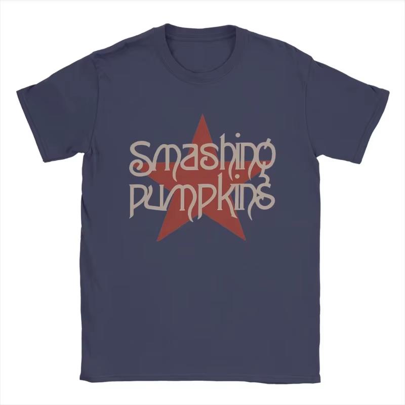 Smashing Pumpkins T Shirt Unisex Cotton Vintage Tshirt Crew Neck Tee Shirt Short Sleeve Tops Gift Idea