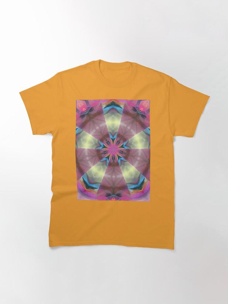 Pentangle Pastel Shades Multicolored Kaleidoscope Pentangle Pattern 12 Classic T-Shirt