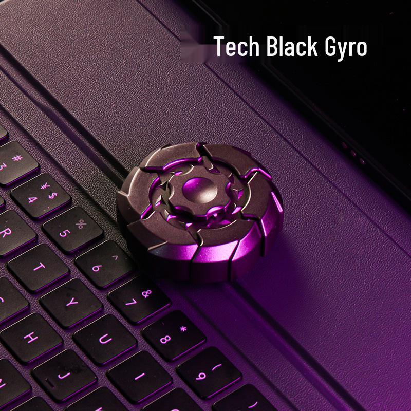 Black Tech Magnetic Armor Spinner: Explosive Fingertip Gyroscope for Decompression and Fun