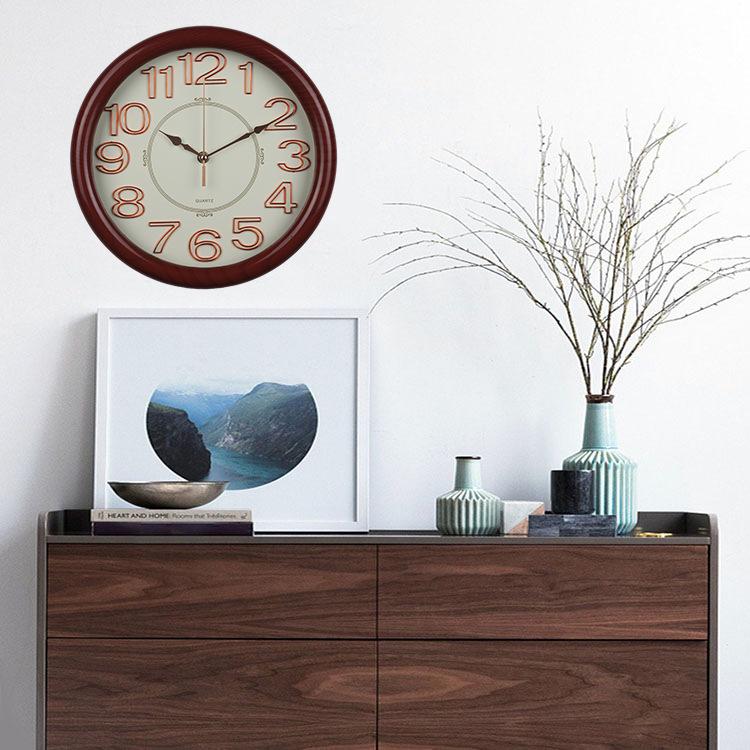 12 Inches 30CM Luminous Wall Clock Quartz Clock Bedroom Living Room Wall Clock Simple Clock