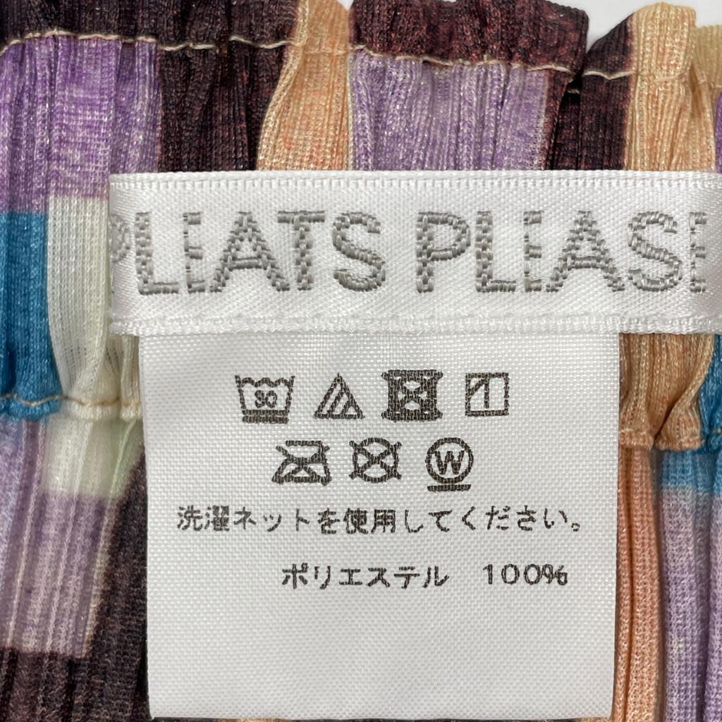 PLEATS PLEASE 22Stainless Steel PP21-JG684 Lull Square Skirt skirt 3 multicolorUsed