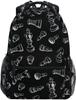 Schwarz Weiß Schachbrett Rucksack Kariert Schultasche Tagesrucksack Reise Wandern Camping Schule Laptoptasche