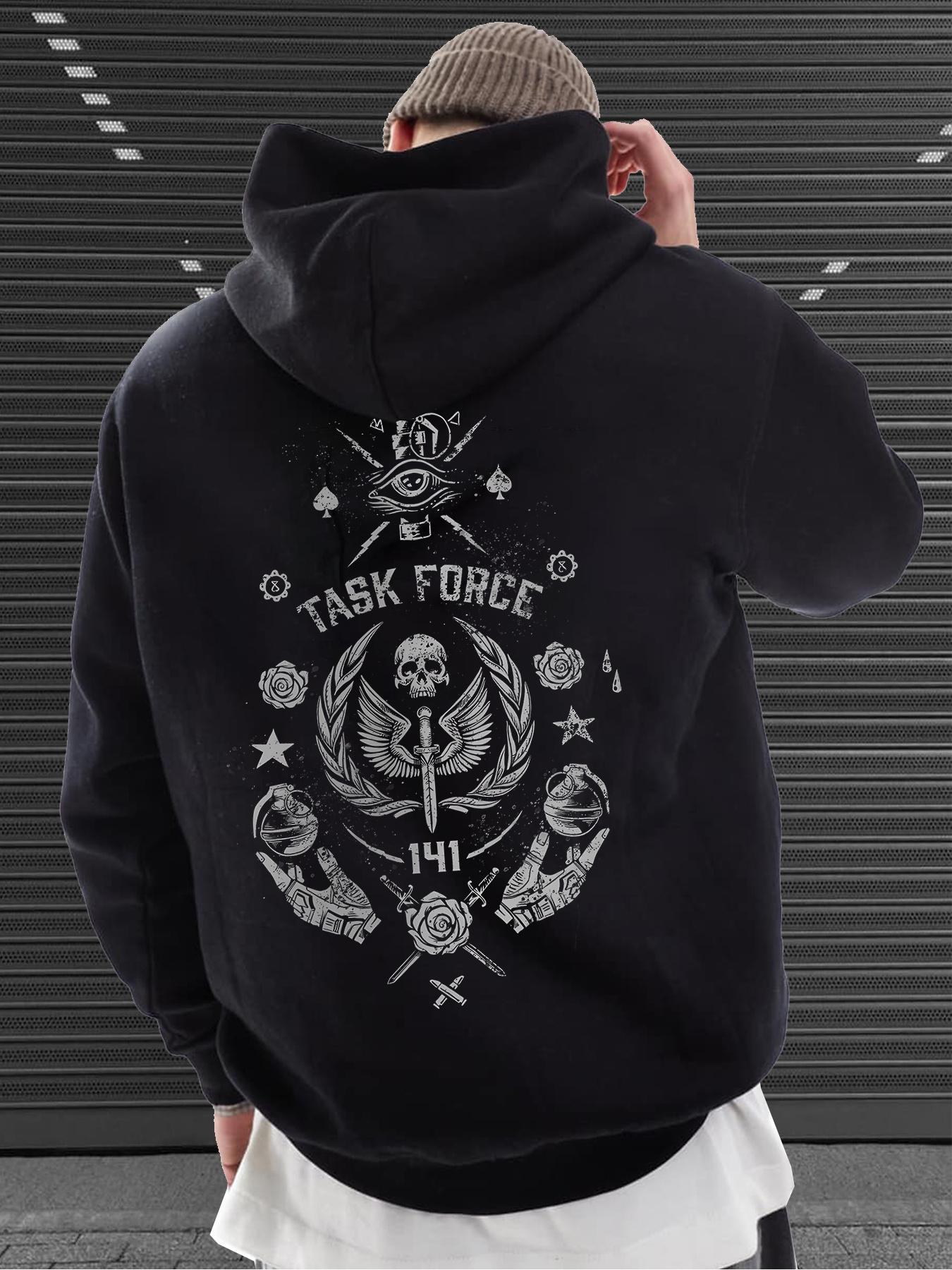 

Men s Pullover with Pocket, Casual Print Sweatshirt for Autumn and Winter, Machine Washable, Fleece-lined, Fashion Print 3XL