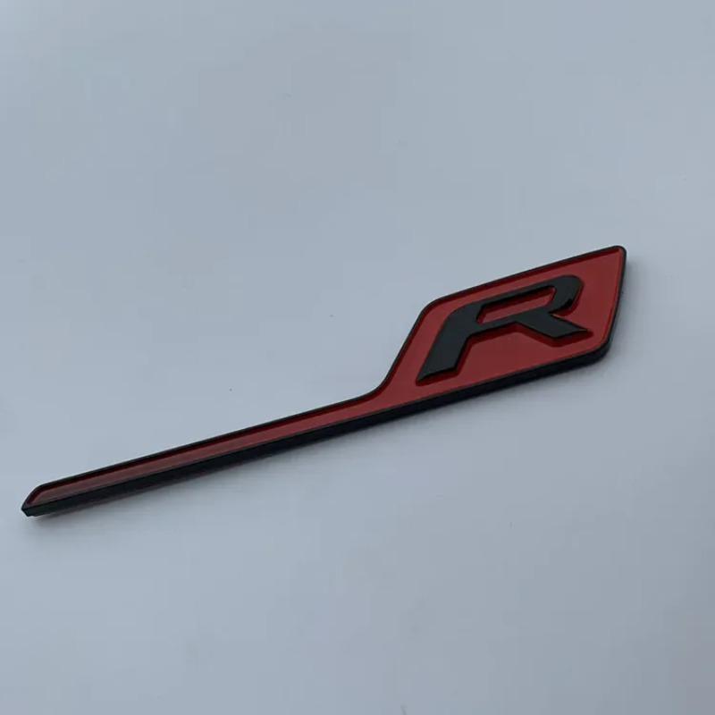 1Pc Car Styling New Long S R Letter Trunk Emblem Logo Badge Sticker For GTR GTS C63S E63S GLC63S GLE63S