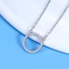 Necklace Jewelry for Women Versatile High-end Sense Round Full Diamond Temperament Clavicle Chain Accessories