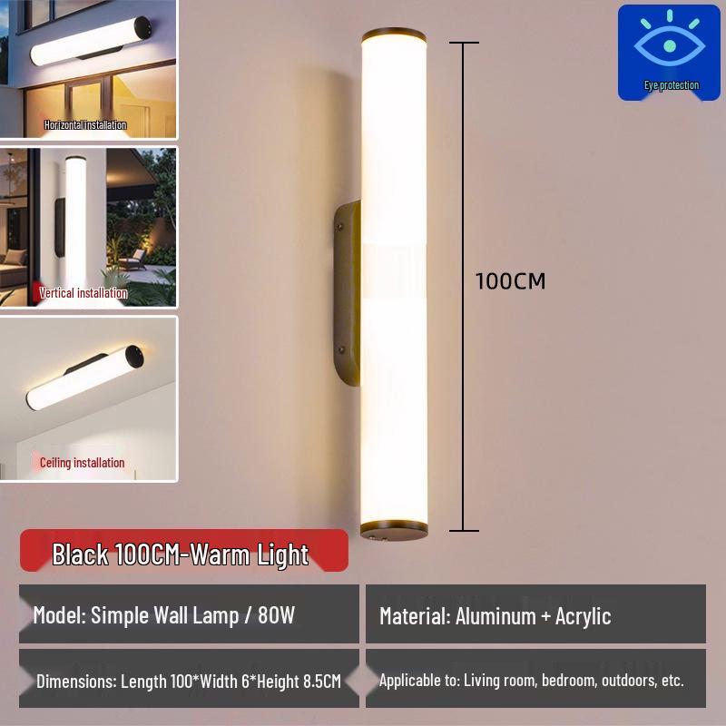 Super Bright LED Wall Lamp for Living Room, Bedroom, Balcony, Front Door, and Bathroom Mirror