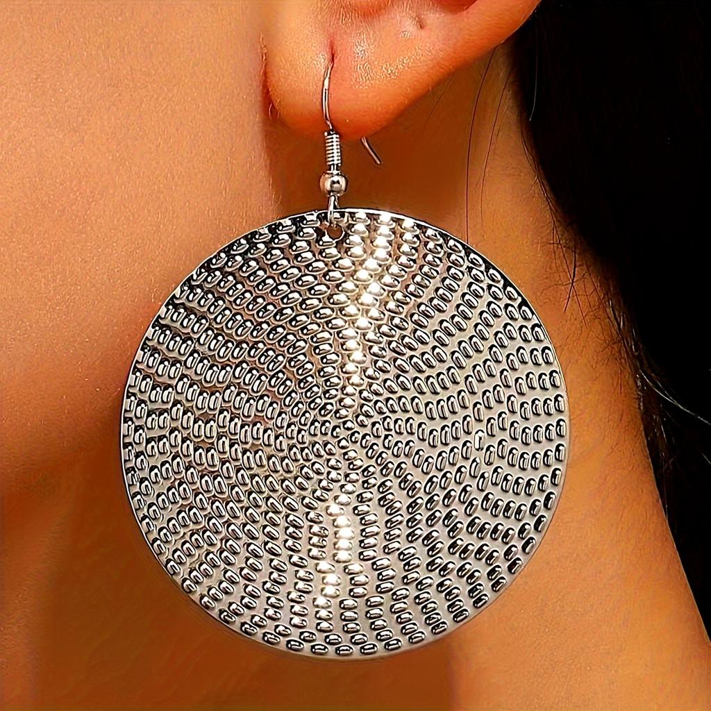 Chic & Simple Large Round Hoop Earrings for Women - Versatile All-Season Fashion Accessory