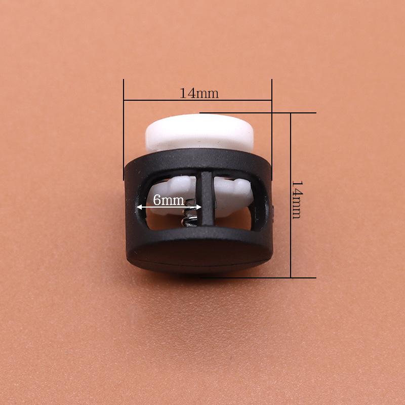 Colored Plastic Button Spring Buckle, Down Jacket Hanging Bell Rope Buckle, Rope Stop Rope Wear Rope Buckle, Pig Nose Buckle Elastic Adjustment Buckle