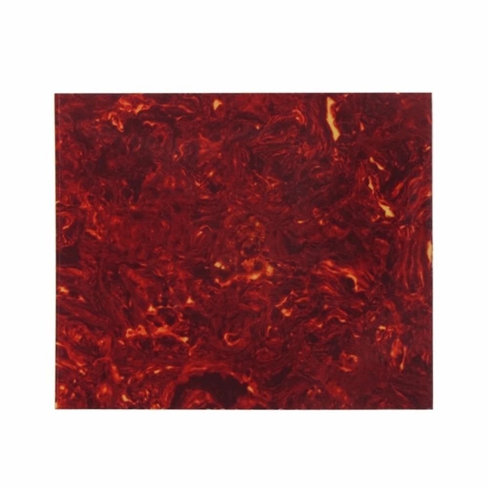 Red Tortoise Shell Blank Pickguard Sheet PVC+Celluloid Scratch Plate Acoustic Guitars