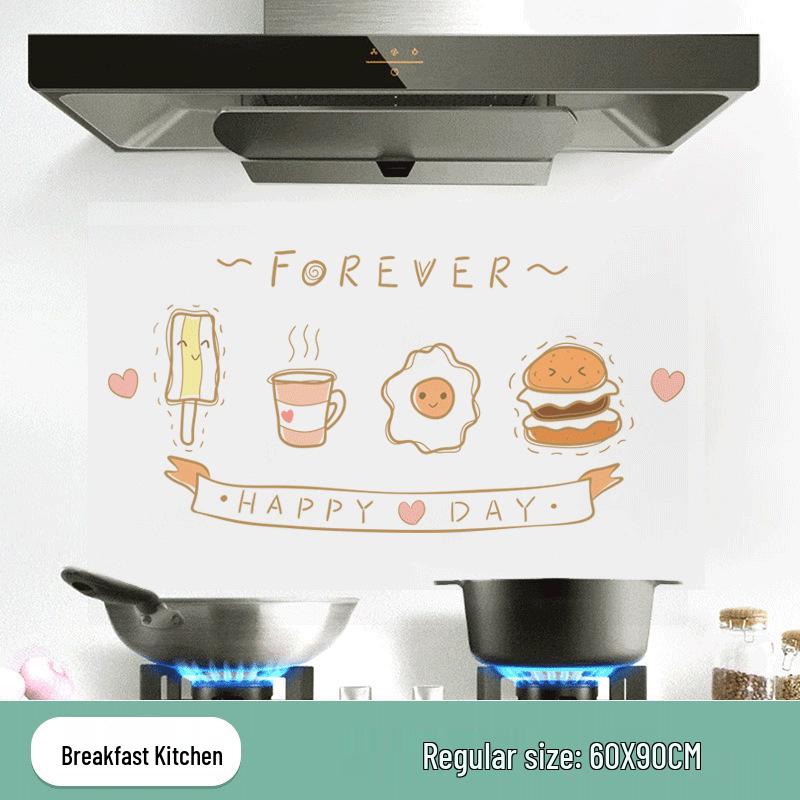 Ulepszone Odporne na Olej, Wodoodporne, Odporne na Ciepło, Ognioodporne Naklejki Kuchenne na Kuchenkę i Okap.