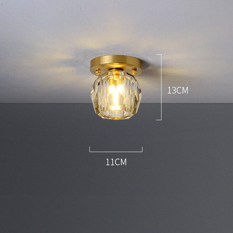 Crystal LED Ceiling Light Indoor Lighting Stairs Corridor Corridor Aisle Stairs Kitchen Dining Tables Decorative Ceiling Lamps