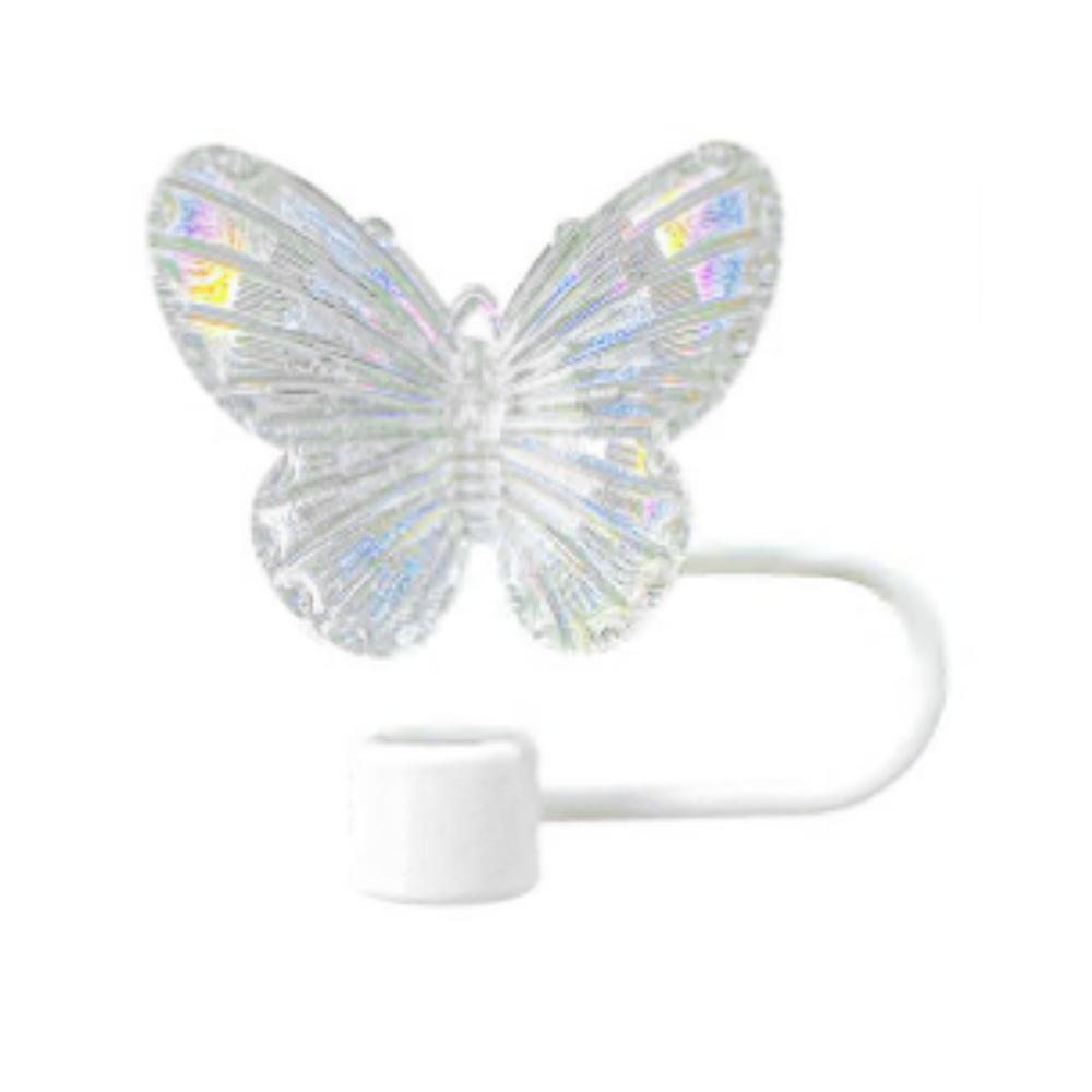 1PC Laser Butterfly Straw Plug Dust Cap For Stanley 30&40Oz Tumbler Reusable 10mm Sippy Cover Water Cup Decoration Accessories