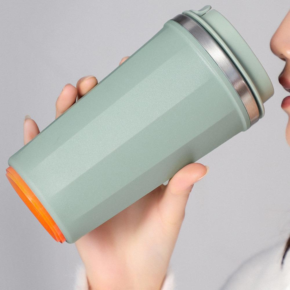 Anti-fall Coffee Tumbler With Suction Thermos Cup Car Water Cup Travel Mug  Office