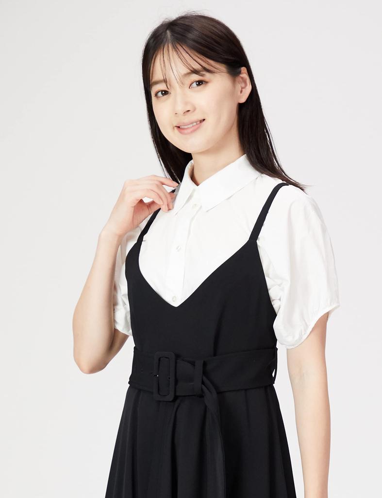 SNIDEL Circular Jumper Skirt SWFO224072 Women's Black 00