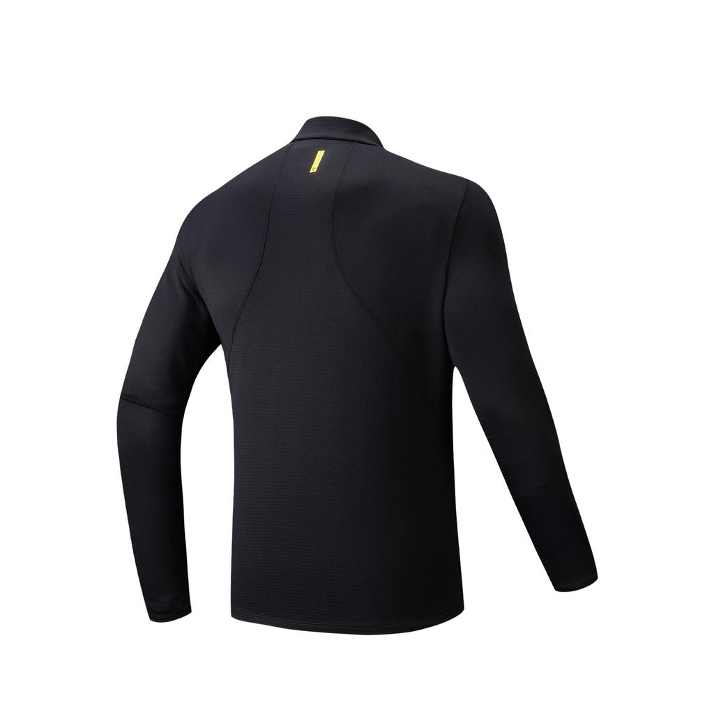 Anta Racing Run Air Muffin Long Sleeve Knitted Shirt Spring 2026 T-Shirt Men tops Basic-Black 152615403-4