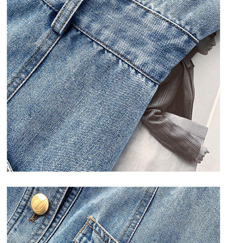 High-End Blue Retro Denim Summer Dress for Women 2026: Slimming Waist-Cinched, Temperament Fashion, Long Commute Style