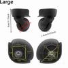 1 Pair 360° Swivel Suitcase Wheels Easy Installation Replacement Wheels  Travel Suitcase