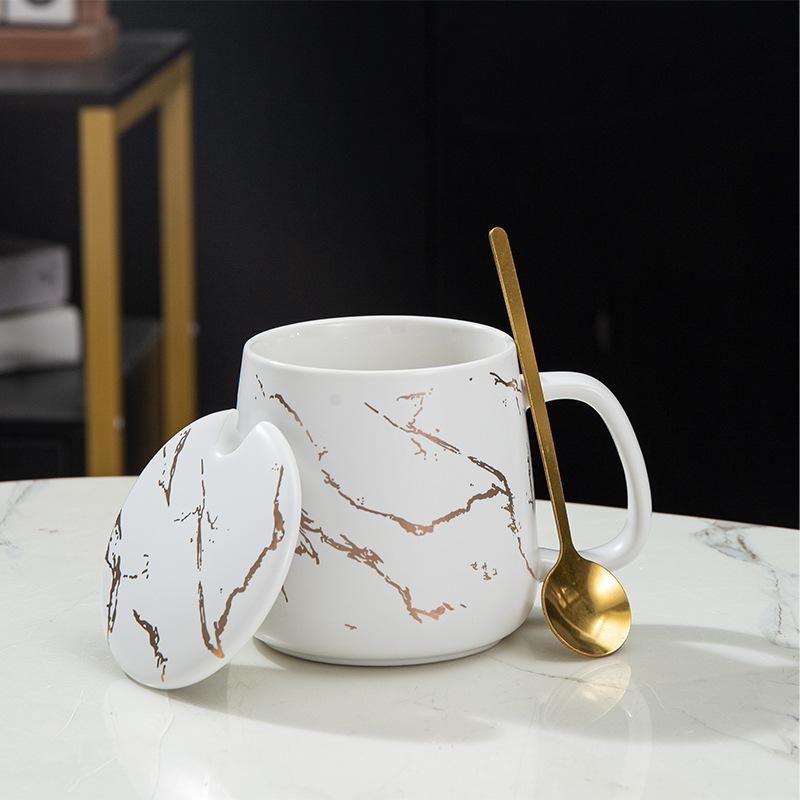 

Креативна кружка Веселий живіт Керамічна чашка Nordic Ins Кавова чашка Персоналізована Мармурова Чашка для дому та офісу 420ML