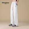 MMOPTOP Trendy Casual Pants for Men, Spring And Summer Draping Simple Loose Comfortable Straight-Leg Sports Trousers FY02 Gray 3XL
