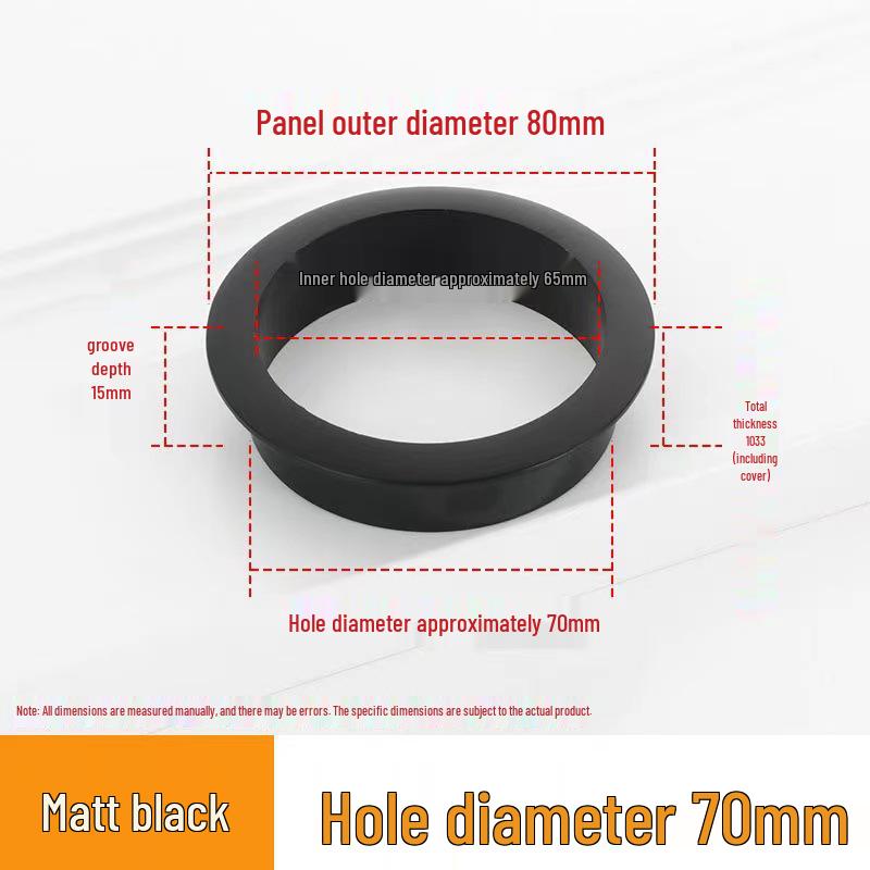 Round Cable Grommet: Desk Cable Organizer & Ventilation Cover