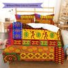Ethnic Tribal Texture Pattern Bedding Quilt Set Quilt Cover Pillowcase Home Decoration Gift (1 * duvet cover + 2 * pillowcase, without core)