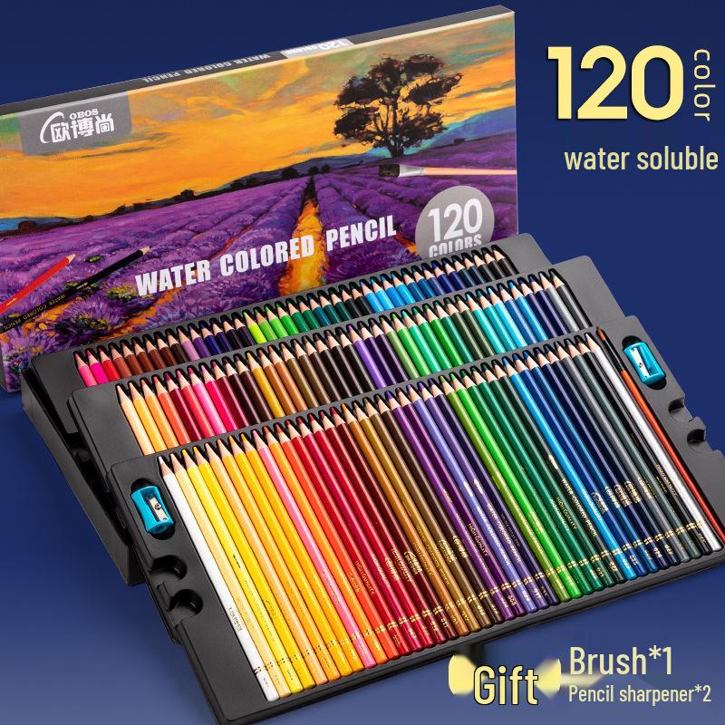 OBOS Professional Oil-Based, Water-Soluble Colored Pencils, 72 Colors for Hand-Drawn Painting and Sketching