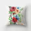 Bank Huisdecoratie Dieren Kussensloop Natuurlijke Bladeren Bloemenlandschap Kussenhoes Kort Pluche