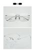 Japanese-Style Rimless Glasses Frame, Ultra-Light Pure Titanium, Large Frame for Myopia, High-Quality Design
