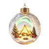Unique Christmas Gift Ideas Glowing Ball Ornaments, 3D LED Lighted Acrylic Hanging Light-up Holiday Keepsakes Balls for Tree Mantel Window, Home Decor