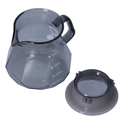 Coffee Kettle Heat Resistant Coffee Sharing Pot Transparent Black Glass Tea Pot for Kitchen