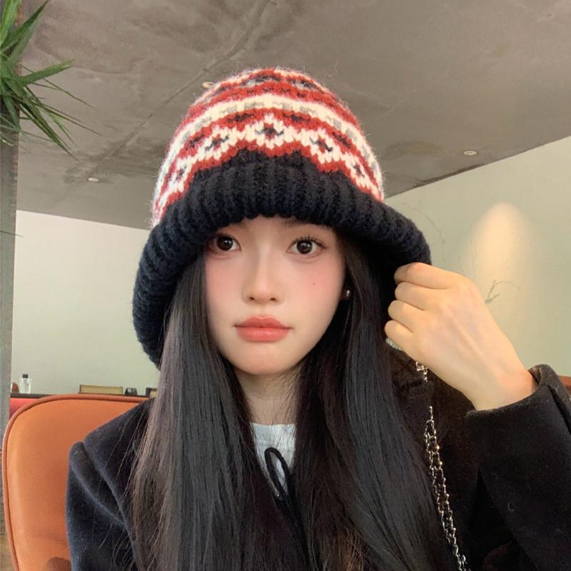 Womens Knitted Cap For Fall And Winter Thermal Protection With Windproof Breathable Material