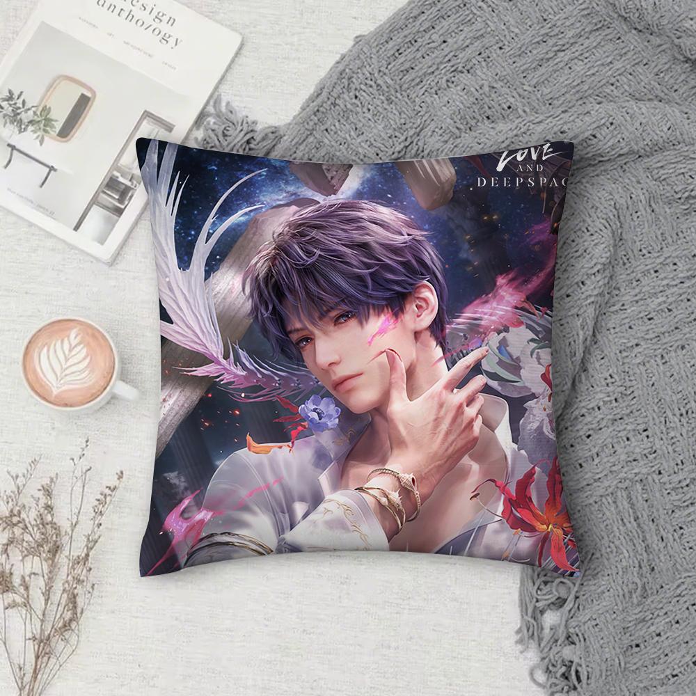 Game L-Love and D-Deepspace Rafayel Pillow Case Cover Square Sofa with for pattern comfortable cushionsuitable of room