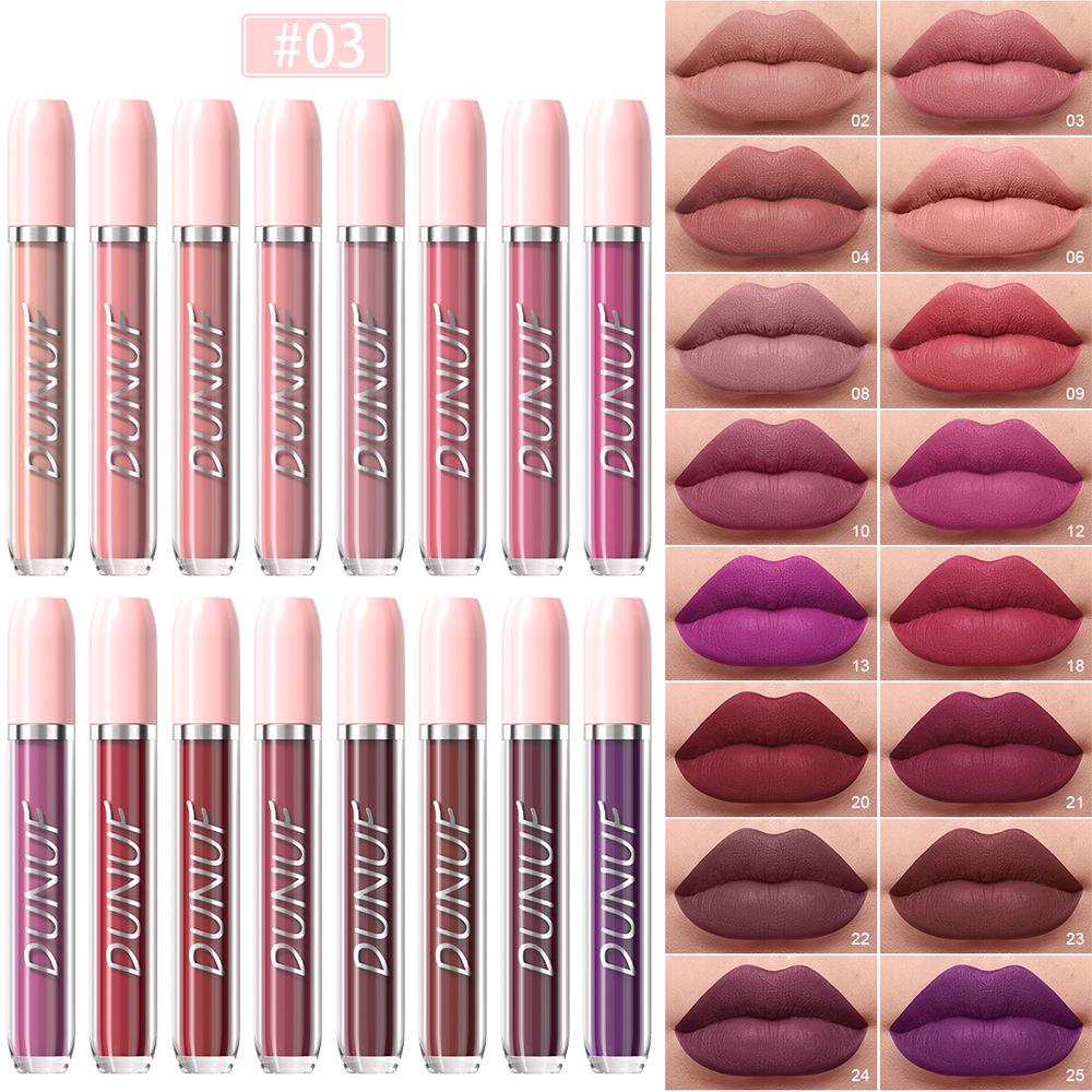 DUNUF 16-Piece Waterproof, Long-Lasting Lip Gloss Set - Non-Staining Lip Glaze