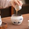 Hand-painted Ash Glaze Jianshui Ceramic Tea Wash Bowl (Kung Fu Tea Set)