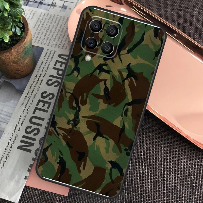 Camo Camouflage Pattern Case For Samsung Galaxy M15 M55 M13 M23 M33 M53 M31 M51 M14 M34 M54 M20 M30s M12 M32 M52