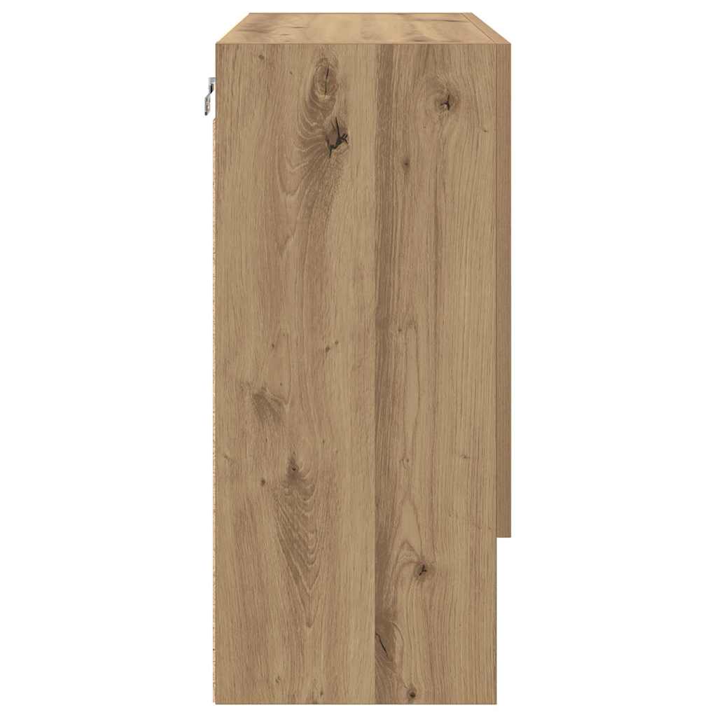 Artisan Oak Wall Mounted Cabinet 60 x 31 x 70 cm Particleboard