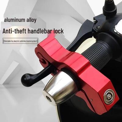 Universal Throttle Lock: Anti-theft Handlebar Brake Lock for Motorcycles, Scooters, and Electric Vehicles - Portable Aluminum Alloy Design