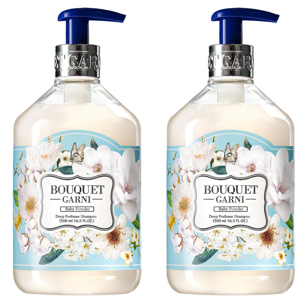 Bouquet Garni Deep Perfume Shampoo Baby Powder Scent 500ml 2 pcs