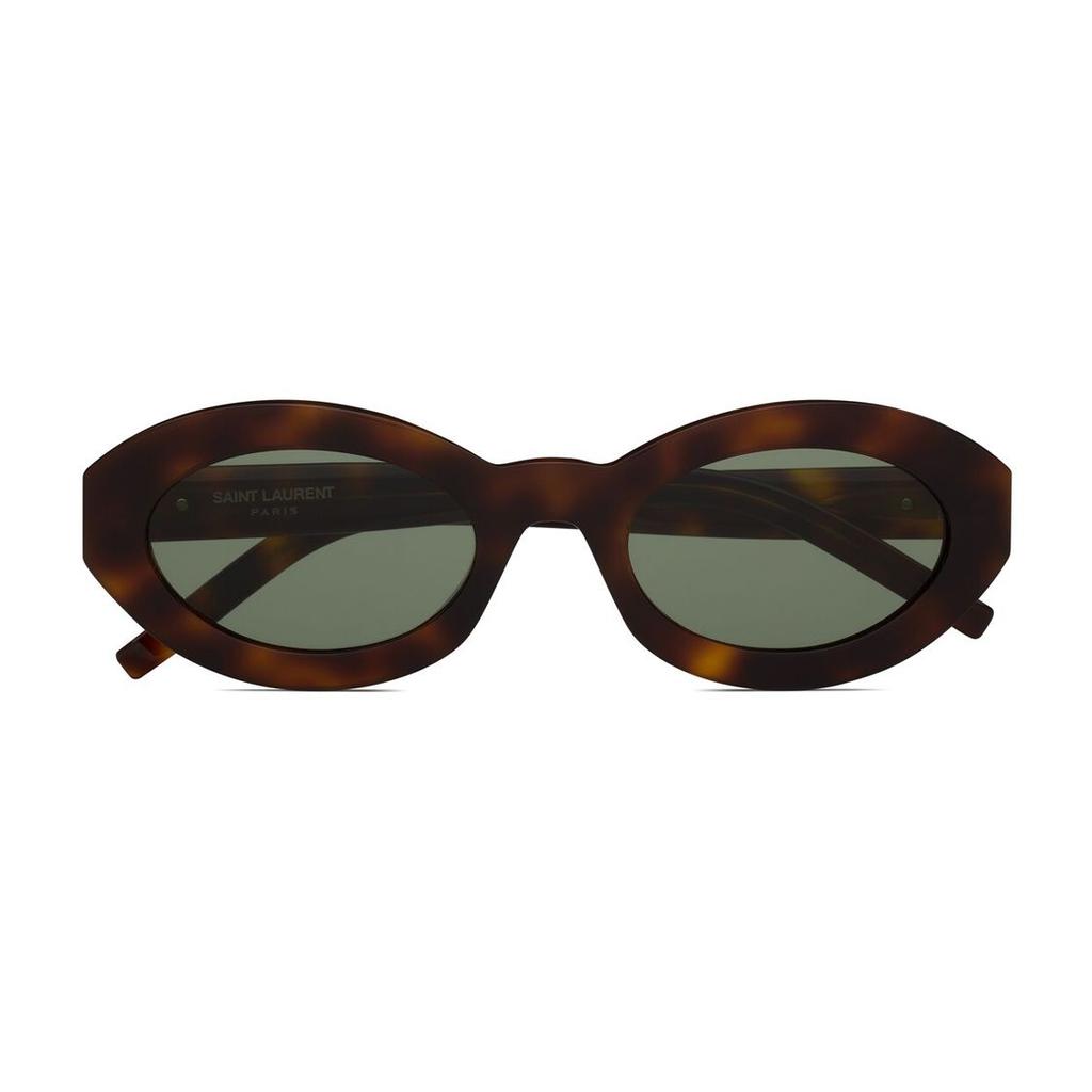 Saint Laurent Butterfly Sunglasses With Patterned Temples Unisex Sunglasses Tortoise 780255Y99562301