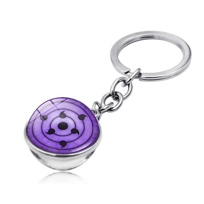 Naruto Sharingan Keyring Featuring Sharingan Design And Zinc Alloy Material For Collectors